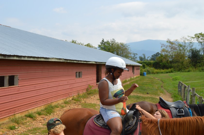 getting strapped in and saddled up. 
